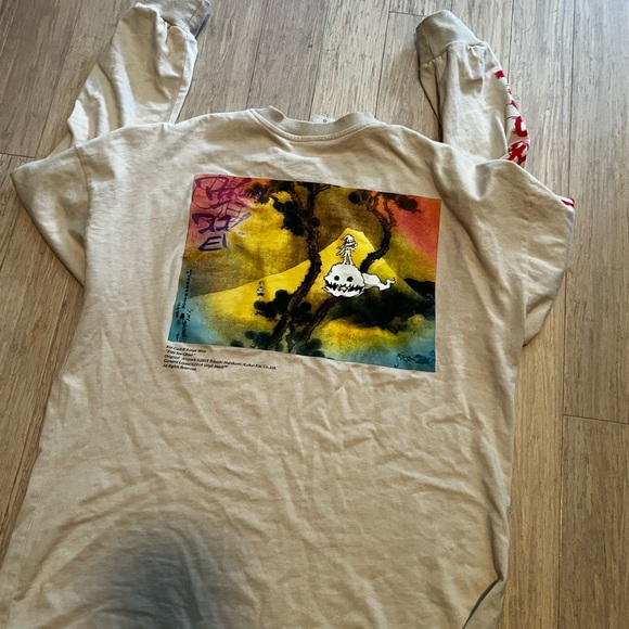 Kayne x Kid Cudi Kids See Ghost long sleeve shirt XL - Picture 2 of 3